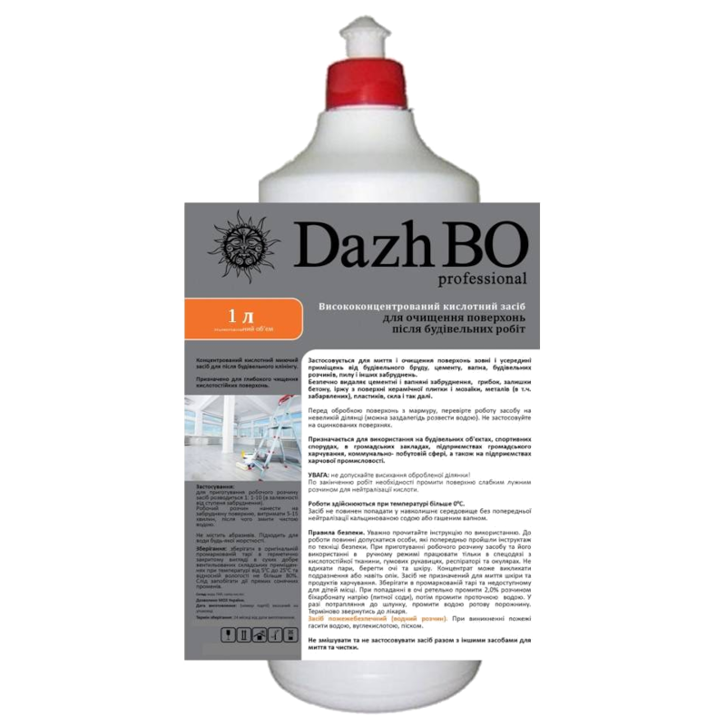 Засіб для миття підлоги DAZHBO Професійний, 1 л